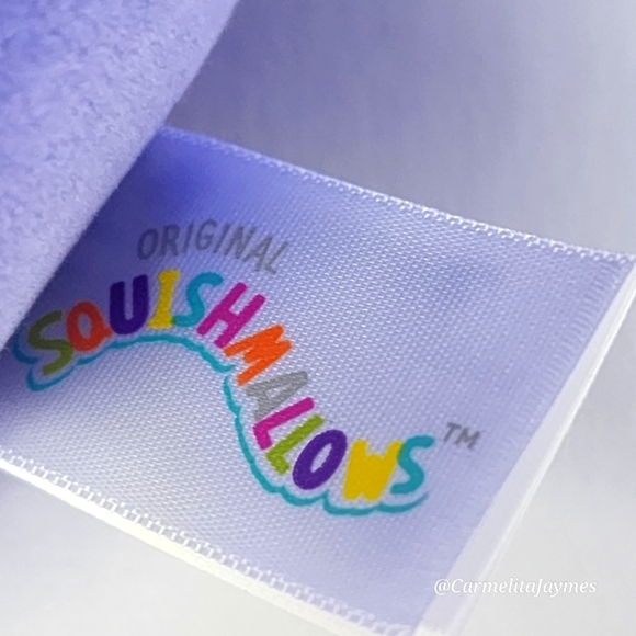 LUZMA 🐿️ Purple DOTD Embroidered Squirrel Original Squishmallows Kellytoy NWT - Picture 8 of 8